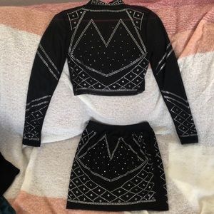 Studded 2 piece out fit